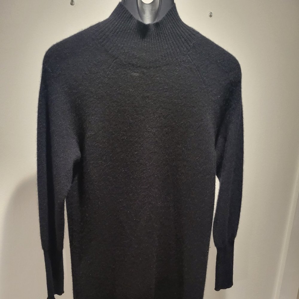 Sake Fifth Ave Small Black Cashmere Sweater Dress